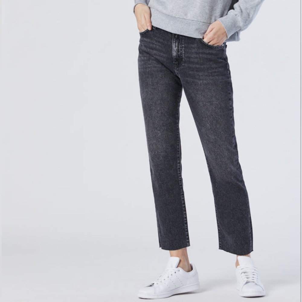 Mavi Women's Straight Leg Jeans - Dark Gray